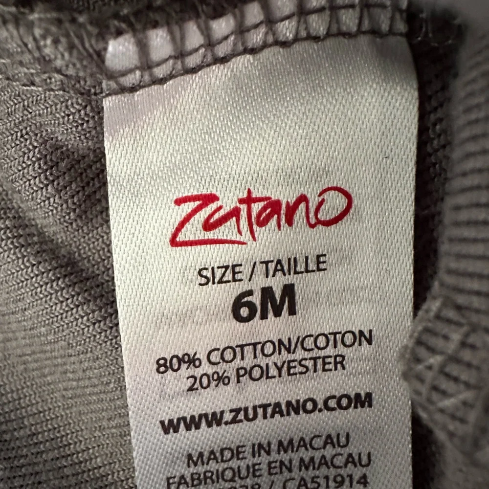 🤎🩶 ZUTANO & CHILDREN'S PLACE Baby Hat gray football 6 months hat EUC